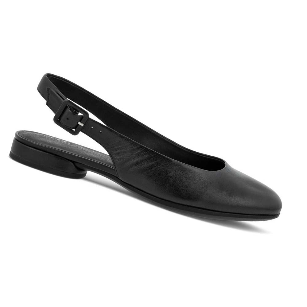 Ecco Anine Sling-back Ballerinasko Dame Svarte | NO 6UZG